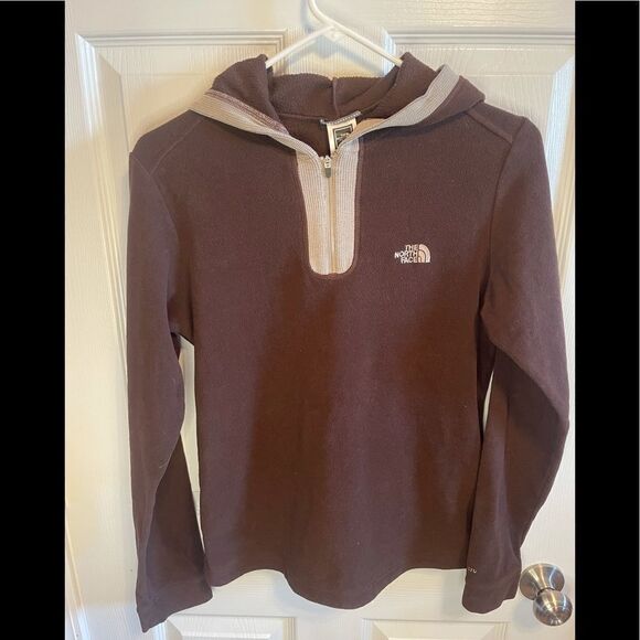TNF The North Face women’s TKA 100 Micro fleece hoodie sz M - Picture 1 of 4
